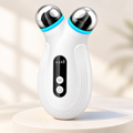Microcurrent Facial Roller Device – Twin-Roller Face and Neck Beauty Tool, USB Rechargeable