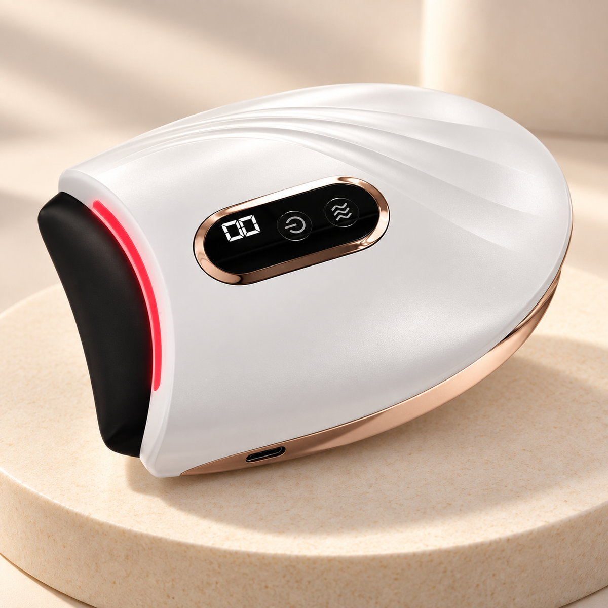 Smart Electric Gua Sha Tool – Heated Vibrating Scraping Massager for Face and Body