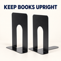 Metal L-Type Book Stand — Upright Desk Book Holder for Office & Study