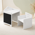 Montessori Toddler Table & Chair Set with Blackboard — 3 Heights, Ages 1-3