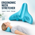 Neck Stretcher — Ergonomic Cervical Cradle with Raised Massage Fins, No Power Needed