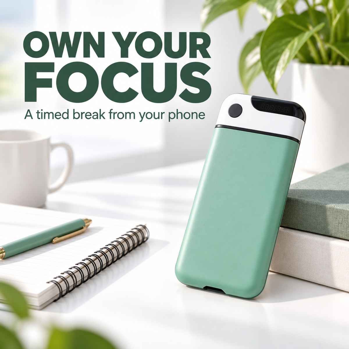 Timed Smartphone Lock Box — Self-Discipline Focus Timer Safe