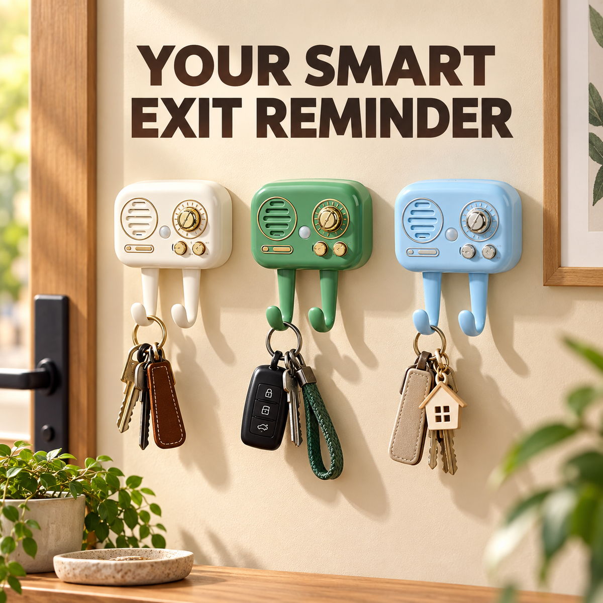 Smart Exit Reminder — Motion-Activated Voice Memo for Keys, Wallet & Phone