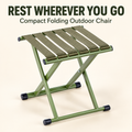 Compact Folding Outdoor Chair — Portable Lightweight Rest Stool for Garden, Park & Travel