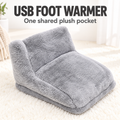 USB Detachable Office Foot Warmer — Washable Heated Foot Pad for Desk