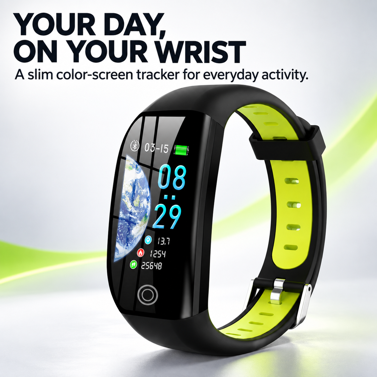 Smart Fitness Bracelet — Activity Tracker Watch with Sedentary Reminder