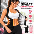 Women's Sweat Compression Shapewear Vest — Adjustable Waist Wrap, Tummy Control, S–XXXL
