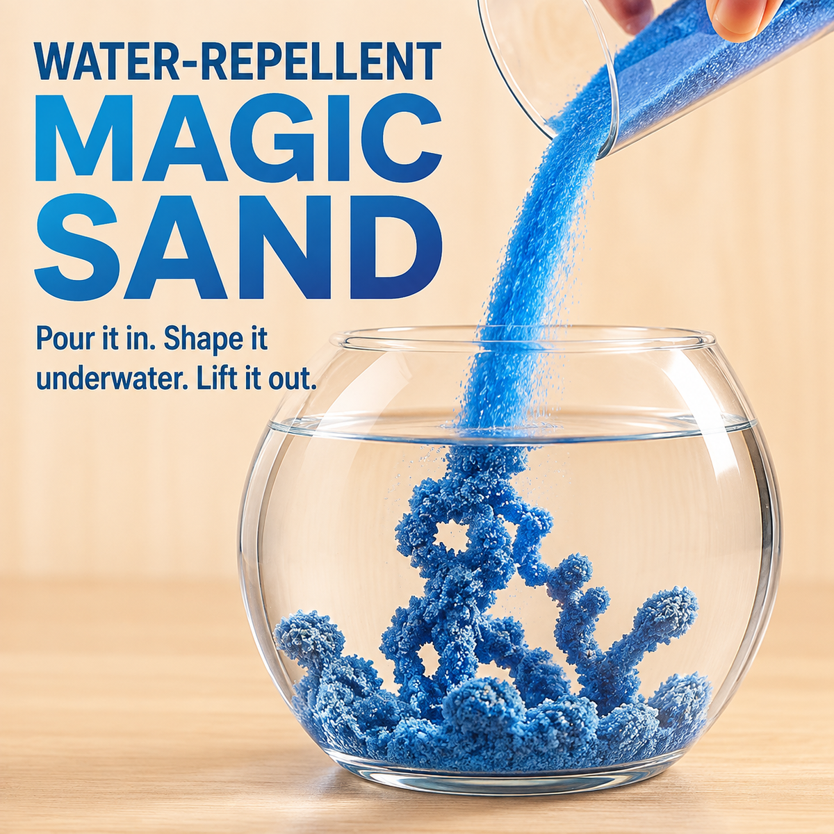 Magic Space Sand — Water-Repellent Sensory Play Sand, Non-Toxic, 7 Colors