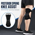 Spring Knee Support Brace — Triple Coil Hinge with Adjustable Straps, Sold Individually