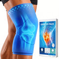 Hot & Cold Knee Ice Pack Wrap — Reusable Gel, 360° Coverage, Adjustable, S–XL, for Sore Knees