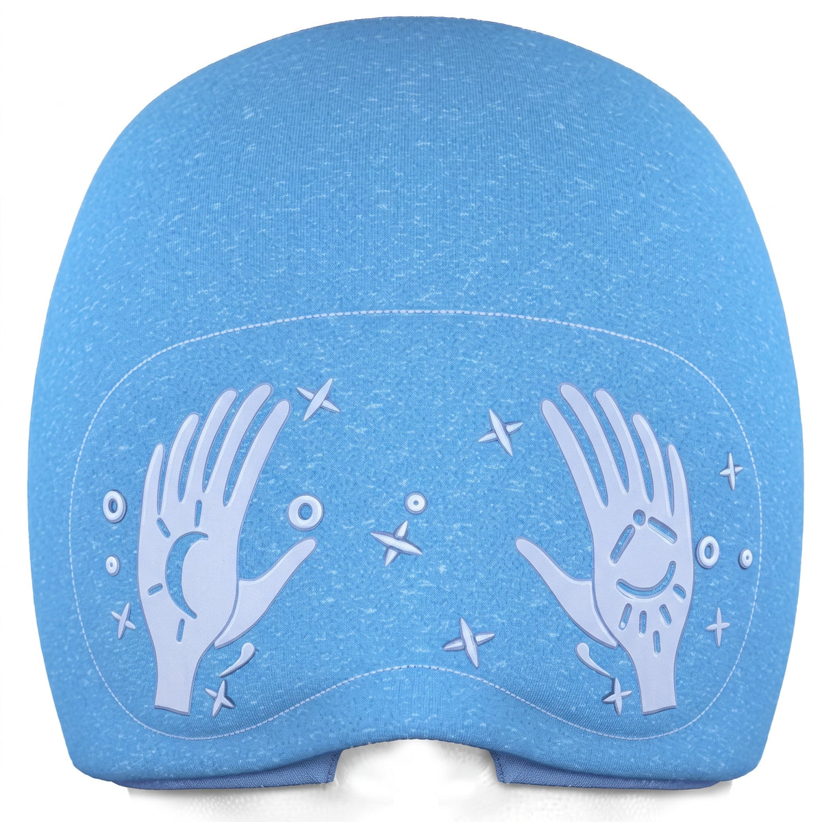 Hot & Cold Gel Head Cap with Removable Eye Mask — Reusable, No Adhesive