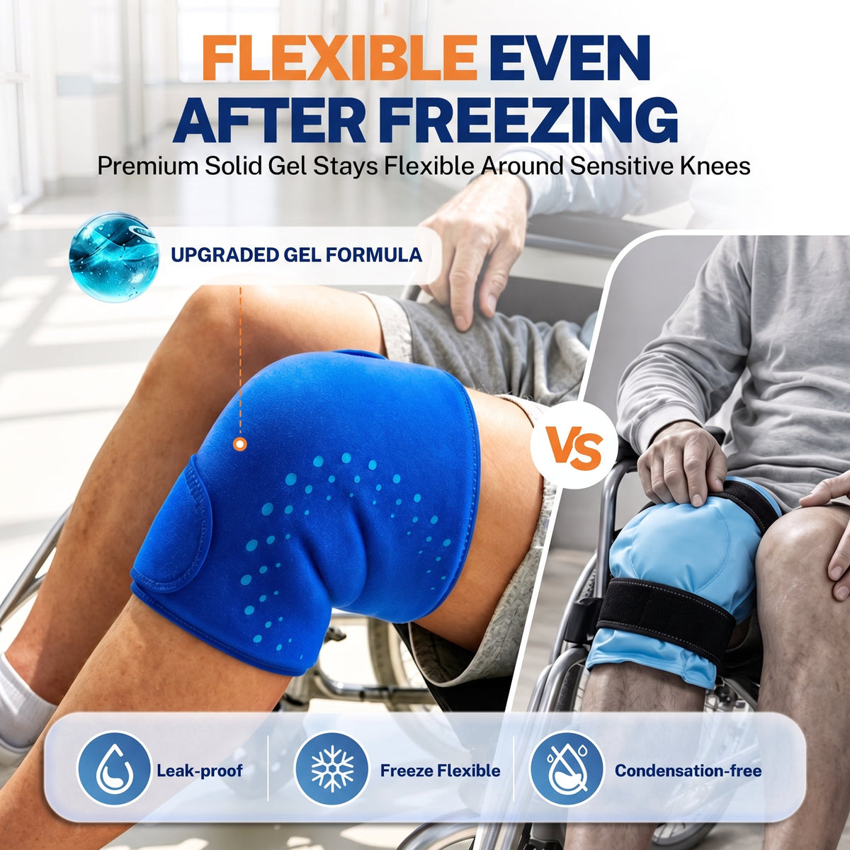 Hot & Cold Neck & Back Ice Pack Wrap — Reusable Gel, Adjustable, for Sore Necks & Shoulders