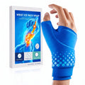 Hot & Cold Wrist Ice Pack Wrap — Reusable Gel, One-Handed Fastening, for Sore Wrists After Desk Work