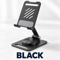 360° Rotating Metal Phone & Tablet Stand — Adjustable Desktop Holder