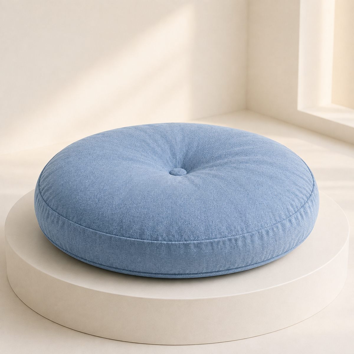 Japanese Tatami Floor Cushion – Round Meditation Seat Pillow